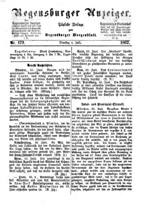 Regensburger Anzeiger Dienstag 2. Juli 1867