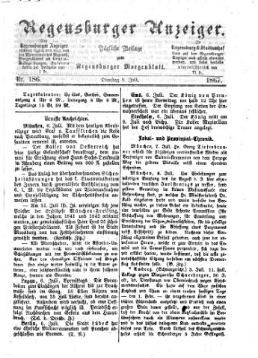 Regensburger Anzeiger Dienstag 9. Juli 1867