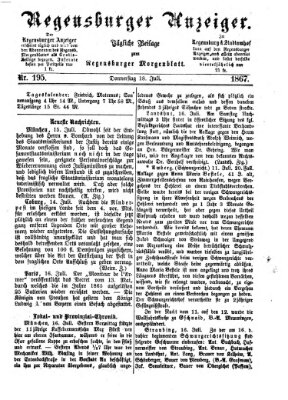 Regensburger Anzeiger Donnerstag 18. Juli 1867