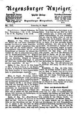 Regensburger Anzeiger Donnerstag 29. August 1867