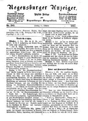 Regensburger Anzeiger Freitag 11. Oktober 1867