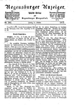 Regensburger Anzeiger Freitag 18. Oktober 1867