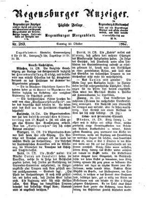 Regensburger Anzeiger Sonntag 20. Oktober 1867