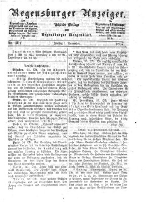 Regensburger Anzeiger Freitag 1. November 1867