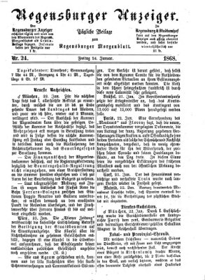 Regensburger Anzeiger Freitag 24. Januar 1868