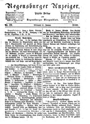 Regensburger Anzeiger Mittwoch 29. Januar 1868