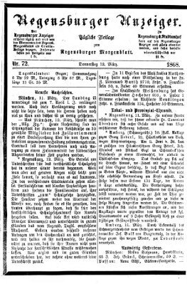 Regensburger Anzeiger Donnerstag 12. März 1868