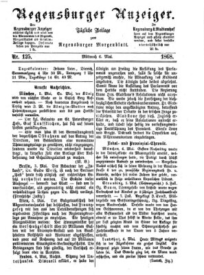 Regensburger Anzeiger Mittwoch 6. Mai 1868