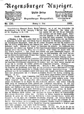 Regensburger Anzeiger Montag 11. Mai 1868