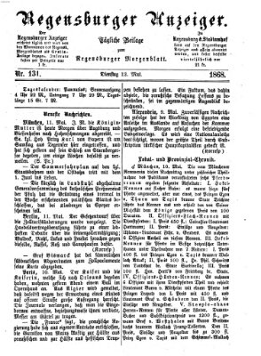 Regensburger Anzeiger Dienstag 12. Mai 1868