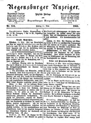 Regensburger Anzeiger Freitag 15. Mai 1868