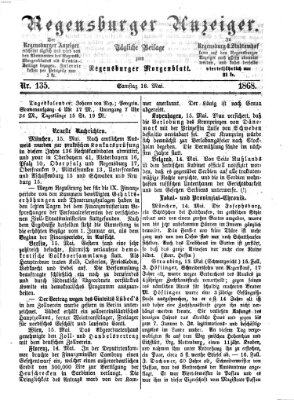 Regensburger Anzeiger Samstag 16. Mai 1868