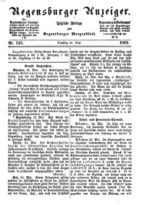 Regensburger Anzeiger Dienstag 26. Mai 1868