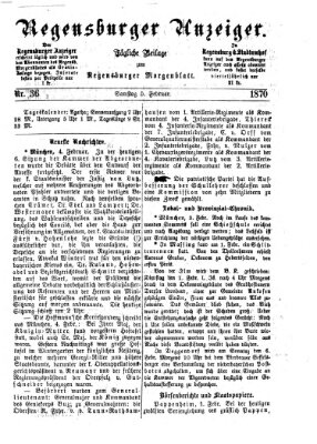 Regensburger Anzeiger Samstag 5. Februar 1870