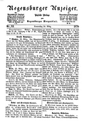 Regensburger Anzeiger Donnerstag 24. März 1870