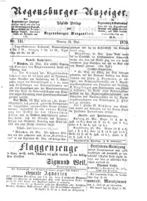 Regensburger Anzeiger Montag 23. Mai 1870