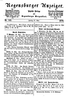 Regensburger Anzeiger Freitag 27. Mai 1870