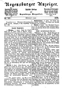 Regensburger Anzeiger Mittwoch 8. Juni 1870