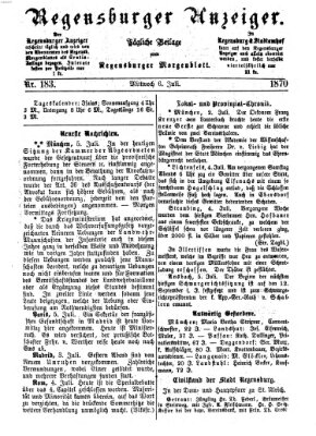 Regensburger Anzeiger Mittwoch 6. Juli 1870