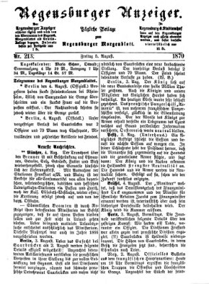 Regensburger Anzeiger Freitag 5. August 1870