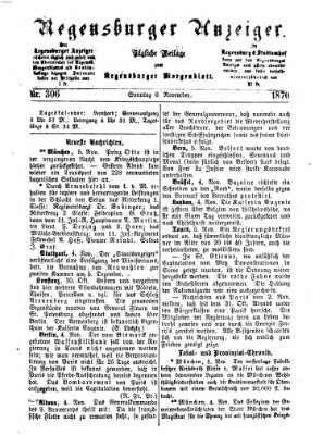 Regensburger Anzeiger Sonntag 6. November 1870