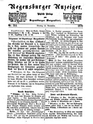 Regensburger Anzeiger Montag 14. November 1870