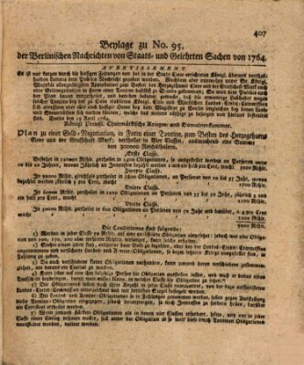 Berlinische Nachrichten von Staats- und gelehrten Sachen Donnerstag 9. August 1764