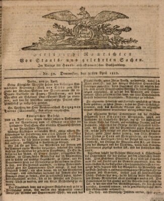 Berlinische Nachrichten von Staats- und gelehrten Sachen Donnerstag 30. April 1812