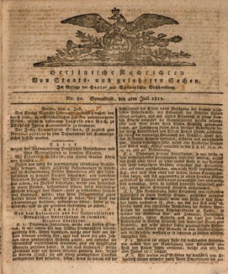 Berlinische Nachrichten von Staats- und gelehrten Sachen Samstag 4. Juli 1812