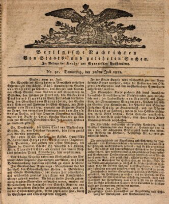 Berlinische Nachrichten von Staats- und gelehrten Sachen Donnerstag 30. Juli 1812