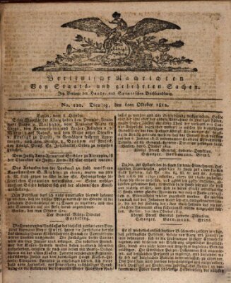 Berlinische Nachrichten von Staats- und gelehrten Sachen Dienstag 6. Oktober 1812