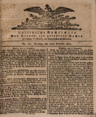 Berlinische Nachrichten von Staats- und gelehrten Sachen Dienstag 15. Dezember 1812