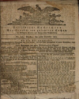 Berlinische Nachrichten von Staats- und gelehrten Sachen Dienstag 29. Dezember 1812