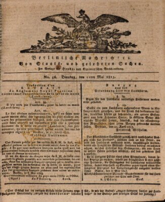 Berlinische Nachrichten von Staats- und gelehrten Sachen Dienstag 11. Mai 1813