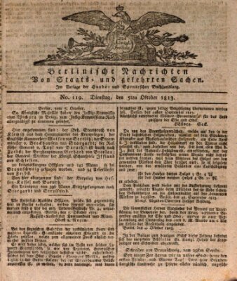 Berlinische Nachrichten von Staats- und gelehrten Sachen Dienstag 5. Oktober 1813