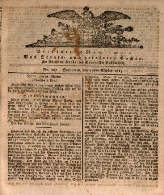 Berlinische Nachrichten von Staats- und gelehrten Sachen Samstag 23. Oktober 1813