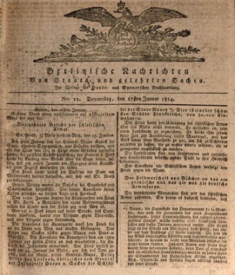 Berlinische Nachrichten von Staats- und gelehrten Sachen Donnerstag 27. Januar 1814