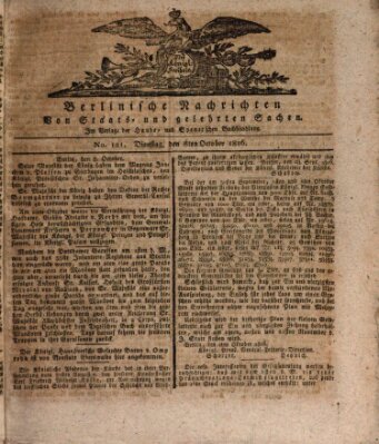 Berlinische Nachrichten von Staats- und gelehrten Sachen Dienstag 8. Oktober 1816