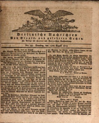 Berlinische Nachrichten von Staats- und gelehrten Sachen Dienstag 19. August 1817