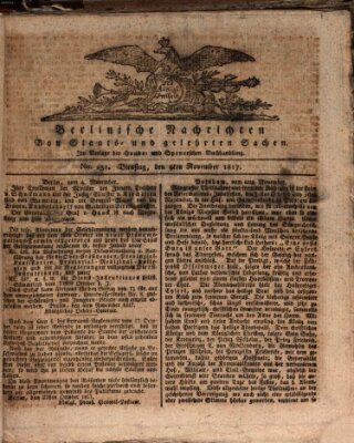 Berlinische Nachrichten von Staats- und gelehrten Sachen Dienstag 4. November 1817