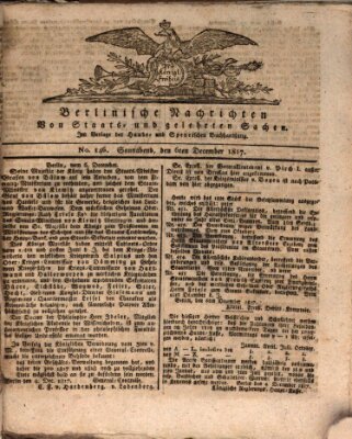 Berlinische Nachrichten von Staats- und gelehrten Sachen Samstag 6. Dezember 1817