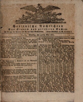 Berlinische Nachrichten von Staats- und gelehrten Sachen Dienstag 30. Mai 1820