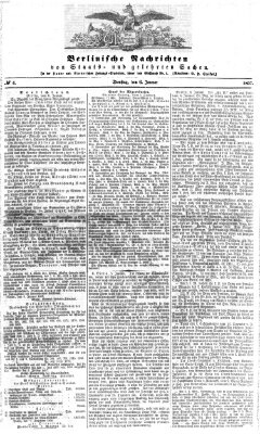 Berlinische Nachrichten von Staats- und gelehrten Sachen Dienstag 6. Januar 1857