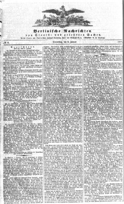 Berlinische Nachrichten von Staats- und gelehrten Sachen Donnerstag 8. Januar 1857