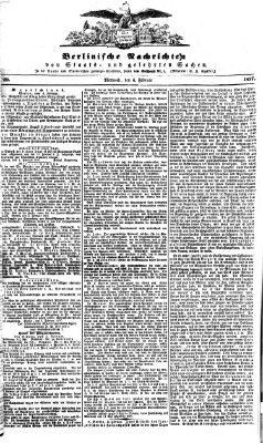 Berlinische Nachrichten von Staats- und gelehrten Sachen Mittwoch 4. Februar 1857