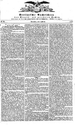 Berlinische Nachrichten von Staats- und gelehrten Sachen Samstag 7. Februar 1857
