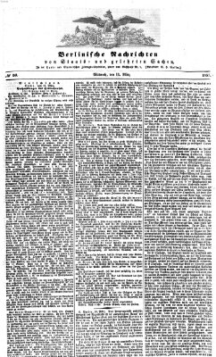 Berlinische Nachrichten von Staats- und gelehrten Sachen Mittwoch 11. März 1857