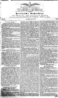 Berlinische Nachrichten von Staats- und gelehrten Sachen Samstag 2. Mai 1857