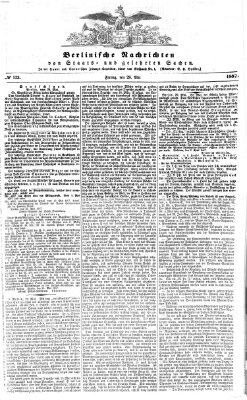 Berlinische Nachrichten von Staats- und gelehrten Sachen Freitag 29. Mai 1857