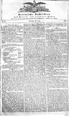 Berlinische Nachrichten von Staats- und gelehrten Sachen Donnerstag 4. Juni 1857